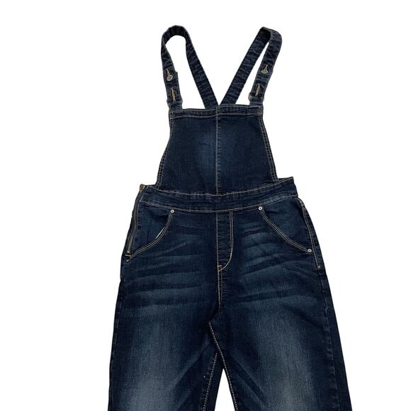 Denizen Levi’s XS Skinny Denim Overalls | Dark Wash Stretch Cross-Back Jumpsuit - Picture 11 of 11